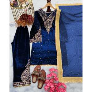 Elegante Conjunto de Traje para Mujer con Dupatta, Hermoso Accesorio de Moda en Tendencia - Product Image 3