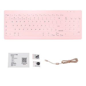HengYu New 96-Key Silent Membrane Three-Mode Waterproof Wireless Portable <b>Keyboard</b> Type-C Interface No Backlight for - Product Image 2