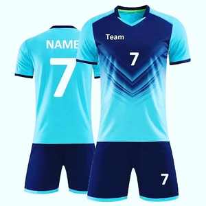 ชุดฟุตบอลแบบกำหนดเอง ชุดยูนิฟอร์ม ดีไซน์ใหม่ เสื้อฟุตบอลผู้ชาย ราคาถูก แห้งเร็ว ชุดเสื้อฟุตบอลโพลีเอสเตอร์ - Product Image 3