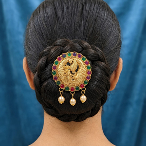 Accesorio para el Cabello con Diseño Tradicional de Pavo Real, Ajustable, Ligero, de Aleación de Zinc, Joyería para Bodas, Regalo para Mujeres, para Fiestas - Product Image 1