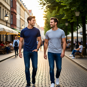 Camiseta Casual Premium para Hombre, 100% Algodón, 210 g/m², Cuello Redondo, Estampado, de Alta Calidad, Ecológica, de Secado Rápido y Transpirable, para Verano - Product Image 3