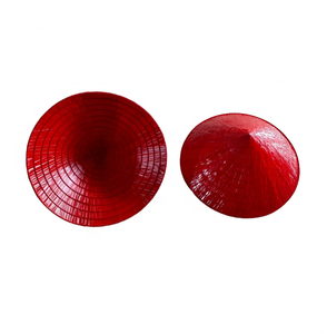 หมวกฟางปีกกว้างลายทางโรงงานทำด้วยมือปักโลโก้สำหรับงานปาร์ตี้ประจำวันงานปาร์ตี้ชายหาด - Product Image 5