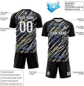 Dernier design, uniforme de football 100% polyester, nouveau style, uniforme professionnel pour adultes, qualité supérieure, couleur personnalisée, séchage rapide - Product Image 3