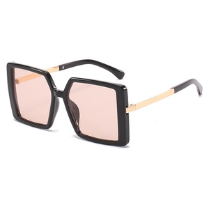 RTS New Large Square Full Rim PC Frame UV400 Protection Durable Retro Style Unisex Adult Designer <b>Sunglasses</b> - Product Image 6