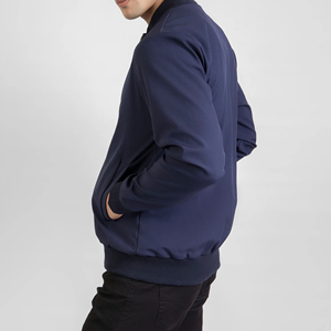 Chaqueta Bomber de Lona para Hombre con Diseño de Logotipo Personalizado, Ecológica, Transpirable, Estilo Urbano, Precio Bajo, MOQ Bajo, OEM - Product Image 5