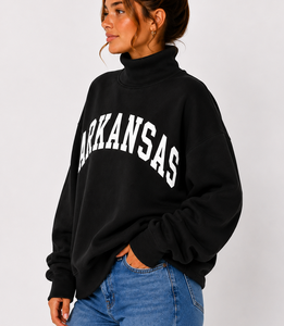 Sudadera de Forro Polar con Cuello Alto y Logotipo Personalizado para Hombre y Mujer, 100% Algodón, Ecológica, Cálida y Casual - Product Image 6