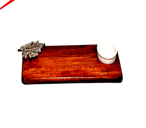 Plateau de service en bois décoratif pour la maison et la cuisine, vaisselle de table pour restaurant, qualité supérieure, best-seller, plateau de service en bois fait main - Product Image 1