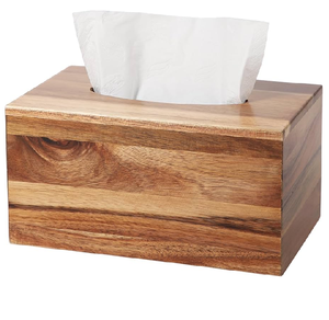 Porte-mouchoirs en bois massif, écologique, vaisselle décorative pour la maison, accent décoratif de qualité supérieure et best-seller - Product Image 4