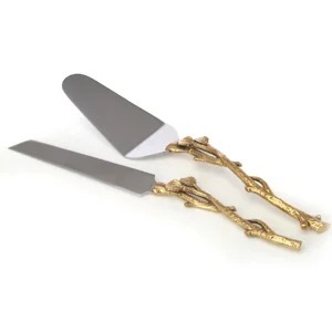 Stainless Steel <b>Cake</b> Server Set 2-Piece Knife and Spatula <b>Cake</b> Serving Tools Hand Wash Only - Product Image 4