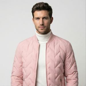 Men Lettering Baseball Jacket Windbreaker Bomber Jacket Casual Wear Varsity Jacket s Puffer Duck <b>Down</b> <b>Feather</b> - Product Image 1