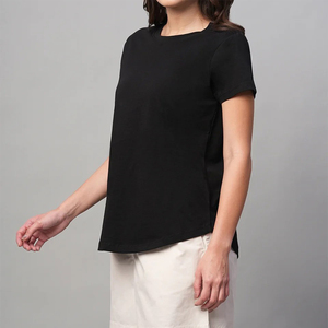 Camisetas de Verano para Mujer al por Mayor con Logotipo Personalizado, Corte Redondo, Manga Corta, Ajuste Regular, Transpirables, Ligeras y de Secado Rápido - Product Image 2
