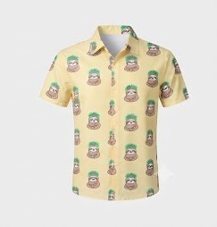 Men's Short Sleeve <b>Flamingo</b> Print Casual <b>Shirt</b> 100% Cotton Breathable Turn-down Collar Summer Woven Poplin Digital Printing - Product Image 3