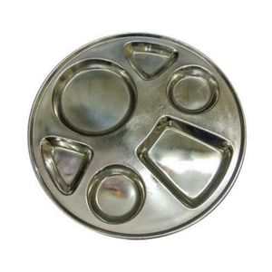 ชุดภาชนะใส่อาหารสแตนเลสสตีลสไตล์คลาสสิกถาดอาหารทาลีสำหรับปาร์ตี้จัดส่งในสหราชอาณาจักร - Product Image 3