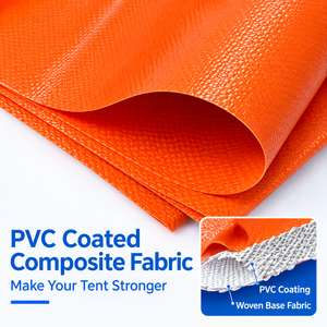 Bâche imperméable en tissu enduit PVC ignifuge 1000D 650GSM haute résistance pour camion et tente - Product Image 3