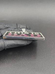 จี้ตัวอักษรทรงสี่เหลี่ยมแบบกำหนดเอง เงินแท้ 925 ประดับมอสซาไนต์ชุบทอง หรูหรา เหมาะเป็นของขวัญสำหรับงานปาร์ตี้ - Product Image 5