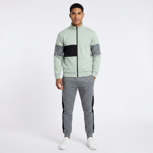 Conjunto Deportivo Estampado Unisex para Adultos, Manga Corta, Cintura Elástica, Ropa Casual de Otoño, 100% Algodón, Peso Medio, Transpirable - Product Image 2