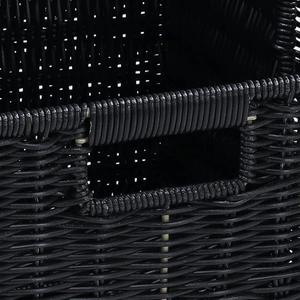 Panier de rangement en fil métallique de qualité supérieure avec poignées en bois pour le rangement du linge - Product Image 4