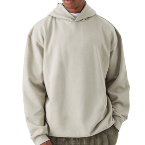 New Color Matching Embroidered Quarter-<b>Zip</b> Front Logo Men's American Half-chain Thick Pullover Loose Hoodie 100% Cotton Fleece - Product Image 1