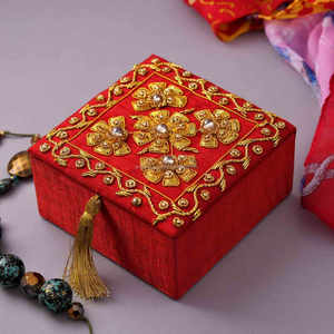 Boîte à bijoux de luxe en carton, gravée, avec fermeture magnétique, forme papillon, taille personnalisée, pour mariage, organisateur de rangement pour mariée - Product Image 6