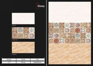 Carreaux muraux en céramique brillante de qualité supérieure 30X60CM 300X600MM 12X24 pouces Finition murale décorative moderne pour salle de bain et cuisine - Product Image 4