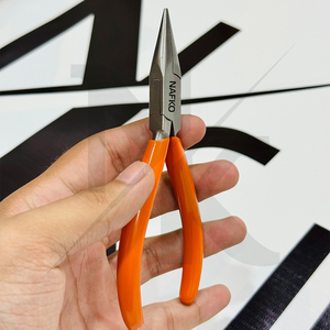 Heavy Duty Premium Chain Nose Jewelry Pliers 130mm Stainless Steel <b>PVC</b> Grip Pro <b>Beading</b> Wire Wrapping Craft Repair Hand Tool OEM - Product Image 4
