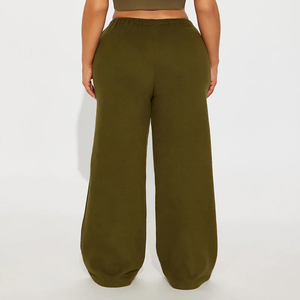 Wholesale Women's Loose Casual Mid Waist Straight Leg Pants Sweatpants - Product Image 3
