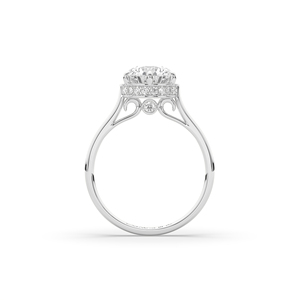 Bague de fiançailles de luxe en or 14K/10K avec diamant de laboratoire rond de 2,18 carats, légère et unique, pour femme, bijoux fins, fabrication d'usine - Product Image 4