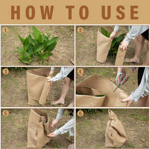 Rouleaux de jute naturel pour enrouler les arbres, 15,7 po x 19,7 pi - Tissu de jute pour protéger le tronc des arbres - Bande de protection pour plantes en jute avec cordes - Product Image 3