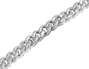 Collier chaîne cubaine de luxe en argent 925 avec diamants, chaîne gourmette audacieuse, bijoux de déclaration pour hommes et femmes, glamour et mode haut de gamme - Product Image 5