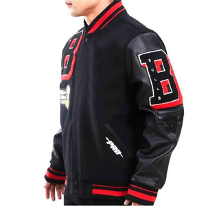 Chaqueta Varsity para Hombre, Rellena de Plumón, Resistente al Viento, con Marca Personalizada |   Calidad Premium para Escuelas, Equipos y Eventos |   Venta al por mayor - Product Image 6