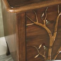 Buffet de salon classique en bois massif, console de rangement de style antique pour chambre et hôtel