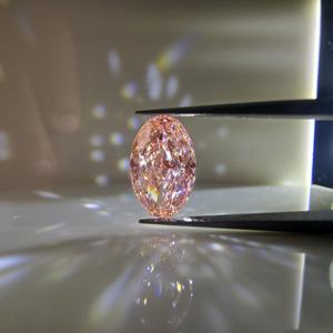 Diamante Rosa Intenso Ovalado de 4 Quilates, Certificado por IGI, Cultivado en Laboratorio, Corte Brillante Modificado, VS2, para Fabricación de Joyas, Suministro al por Mayor de Fábrica - Product Image 3