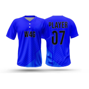 High Quality Baseball Jersey Sublimated Print 100% <b>Polyester</b> Moisture-Wicking Anti-Bacterial Short Sleeve Striped Design - Product Image 6
