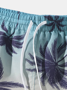 Pantalones Cortos Deportivos Personalizados de Alta Calidad para Hombre, Pantalones Cortos Casuales de Verano OEM, Transpirables, con Estampado de Árboles por Sublimación, de Secado Rápido, para Playa - Product Image 3