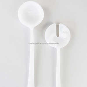 Ensemble de couverts faits à la main de style vintage en résine personnalisée avec tourbillon cuillère à fourchette à salade cuillère miroir de serveur vaisselle de mariage ustensiles de cuisine - Product Image 4