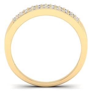 REYES 925 Sterling Silver Round Brilliant Cut 0.27CT Moissanite Diamond Wedding Rings Women Fine Jewelry Anniversary Gifts - Product Image 4