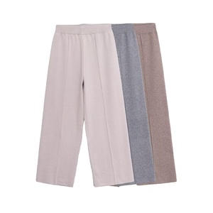 Wholesale Women's Canvas Streetwear Winter Casual Joggers Sweatpants Athletic Yoga Pants Mid Drawstring Design Solid Color 100% - Product Image 1