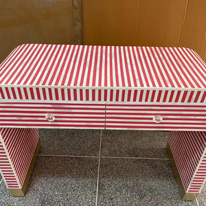 ILAHI's Bone Inlay <b>Drawer</b> Modern Design Agate Detailing <b>Storage</b> Portable Home Furniture - Product Image 1