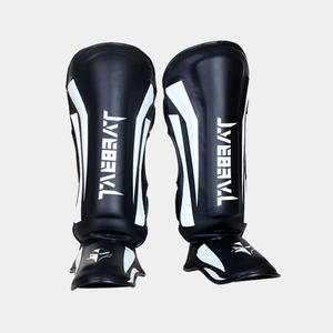 Espinilleras de Boxeo de Cuero Hechas en Fábrica, Protección Profesional, Diseño Transpirable Ajustable, Embalaje Personalizado, Unisex, Alta Calidad - Product Image 3