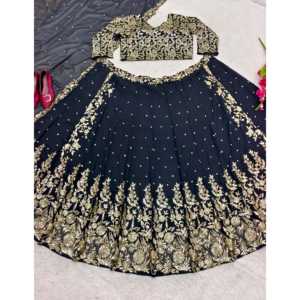 Robes de bal de créateur Tenue de soirée élégante Lehenga Choli avec fantaisie Dupatta - Product Image 3