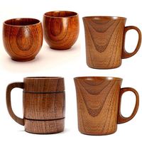 Mug de camping en bois au design nordique écologique avec poignée pour la randonnée, la survie en plein air et les pique-niques à la maison