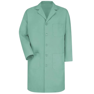 Tenues médicales personnalisées en tissu polyester-coton, durables, unisexes, pour usage hospitalier, blouses longues, taille et couleur personnalisées, logo personnalisé, service OEM - Product Image 4