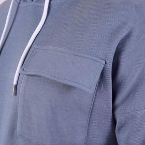 Ensemble de survêtement homme élégant et confortable, coupe slim, design haut de gamme, en polaire, avec fermeture éclair intégrale, respirant, pour l'hiver - Product Image 6