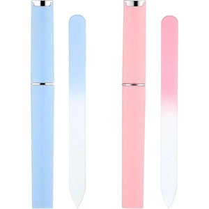 Mini Lima de Uñas Zebra EMERY de Doble Cara, Grano 100, Suave para las Uñas, Reutilizable con Tubo de Almacenamiento para el Cuidado de las Uñas - Product Image 1