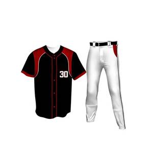 Uniforme de baseball de haute qualité à boutons complets avec ensemble combiné, séchage rapide, respirant, recyclable, uniforme de baseball personnalisé - Product Image 4