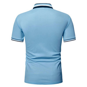 Chemise décontractée pour homme à manches courtes, en coton respirant et infroissable, col rabattu, couleur unie, pour le golf et le quotidien, printemps-été - Product Image 3