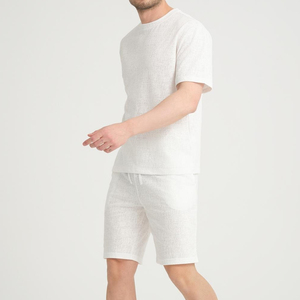 Best Top Quality Customize Short-sleeved T-shirt Men's Casual <b>Pants</b> Suit Couple Thin Men's Summer 2026 Sports Two-piece Set - Product Image 5