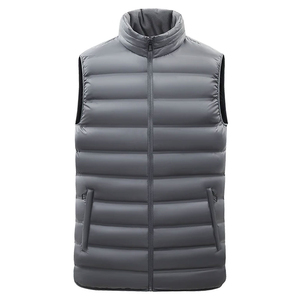 Chaleco Acolchado Ligero Personalizado para Hombre, Chaqueta sin Mangas con Relleno, Cuello Alto, Estilo Casual para Invierno - Product Image 2