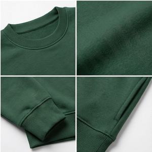 Sudadera Sexy de algodón personalizada al por mayor, sudadera de mujer de Fitness de Color sólido liso de moda con cuello levantado de manga larga de primera calidad - Product Image 4