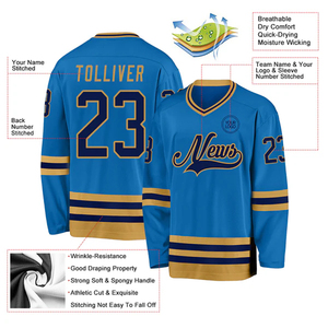 Custom Club Hockey Jersey Premium Sublimation Teamwear With Embroidered Applique And Personalized Sports Design - Product Image 4